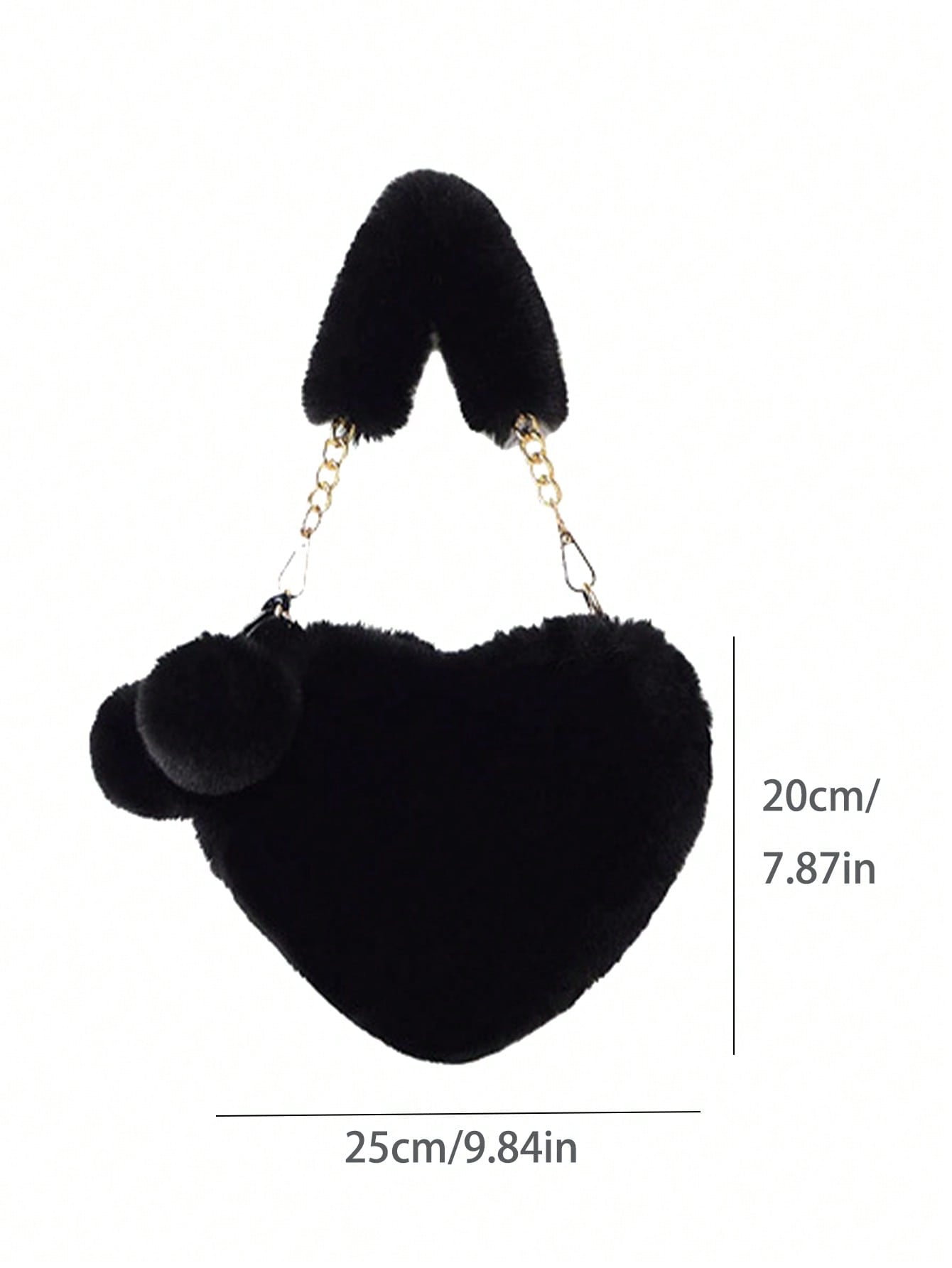 Furry Purse for Girls Heart Shaped Fluffy Handbag for Women Soft Small Shoulder Bag Clutch Purse with Metal Chain Strap, Perfect Best Funny Novelty & Gag Gifts, New Autumn and Winter Women Bag, Best Fall Purse, Perfect Valentine'S Day Gift for Her, Best Valentine'S Gift Choice Ever Valentines, Heart Purse, Perfectly Match with Valentine Day Dress, Perfectly Matching with Fall Outfits Women, New Arrvial Fur Bag for Women